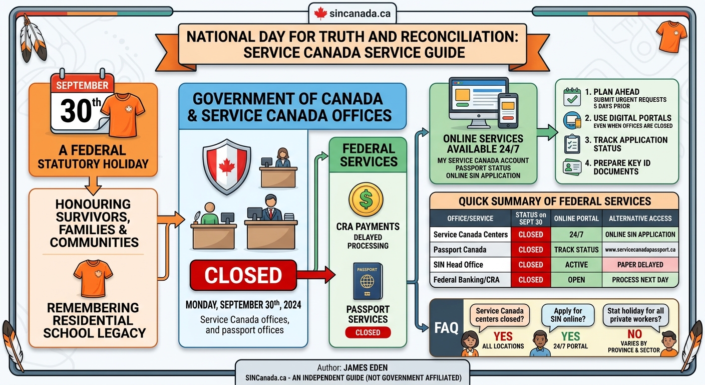 National Day for Truth & Reconciliation: Service Canada Hours